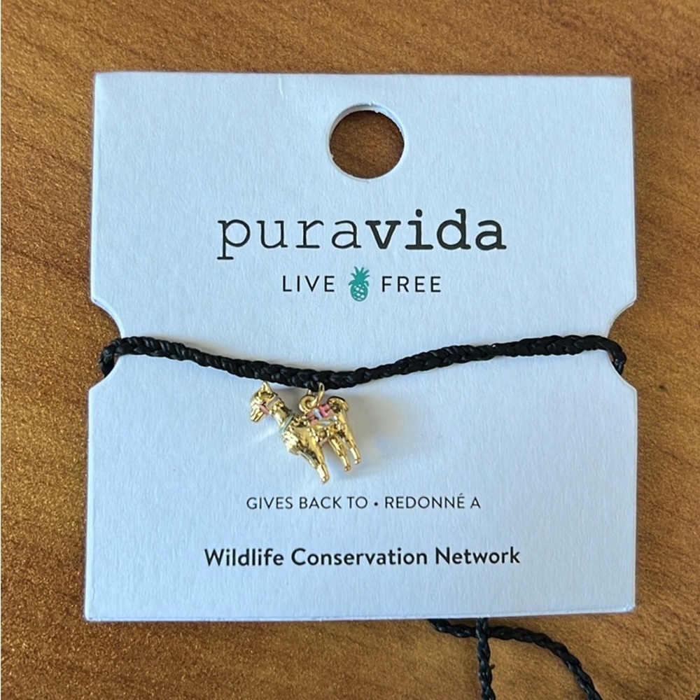 Pura Vida Gold Llama Charm Bracelet